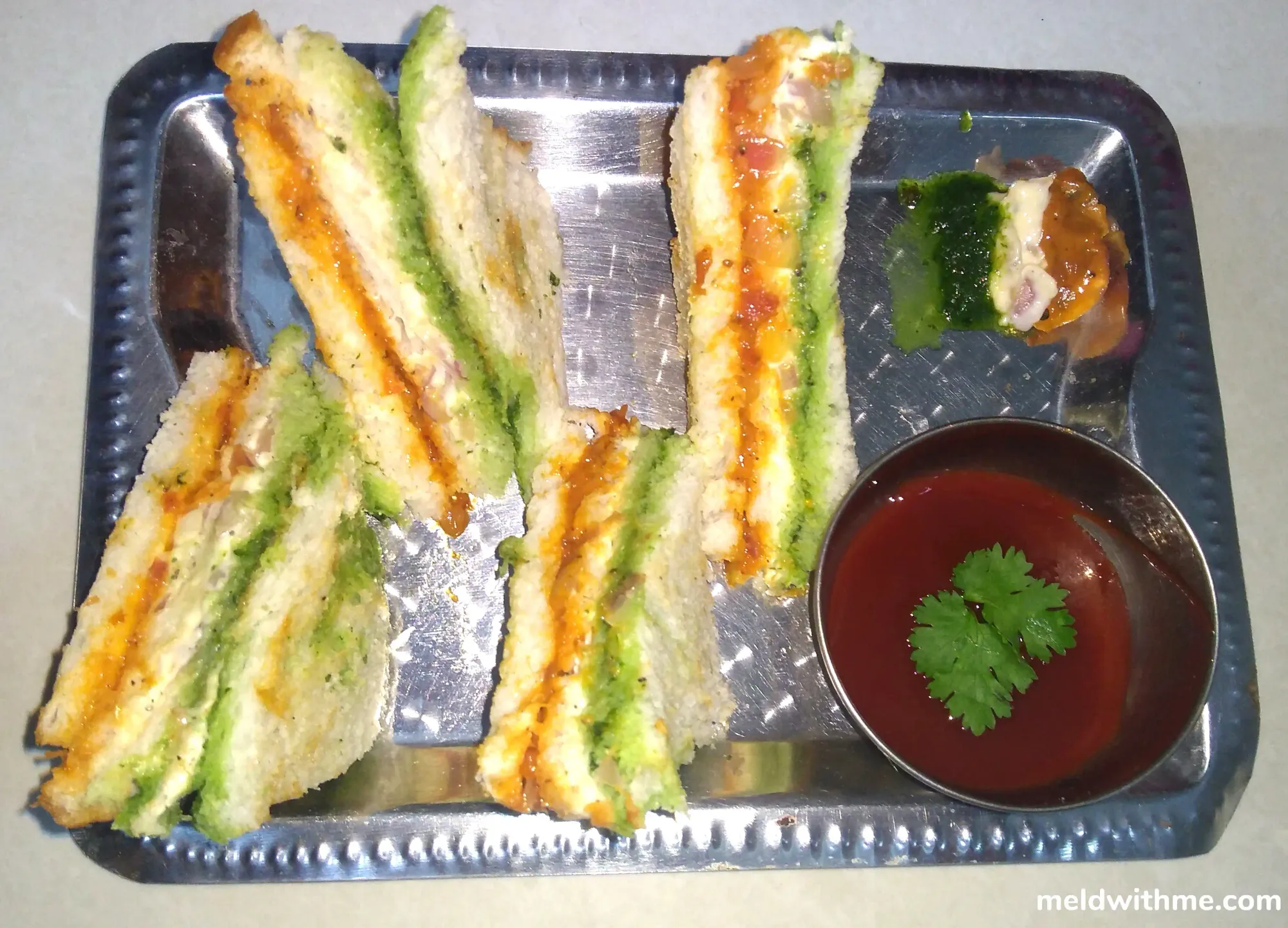 Tri Colour Sandwich